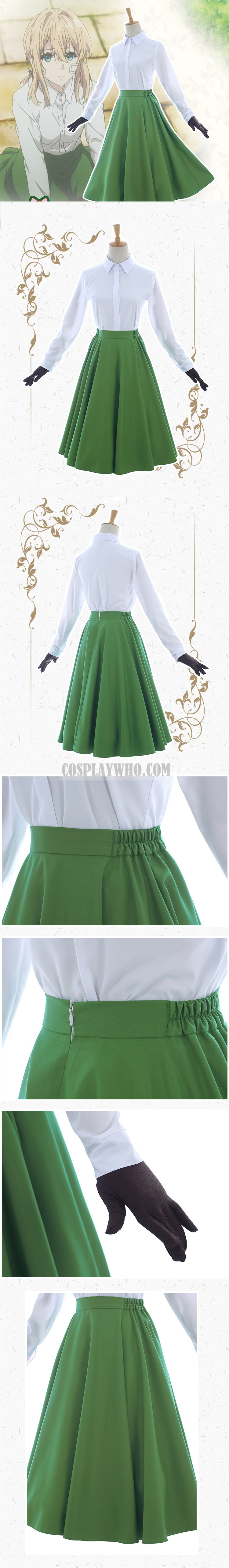 Featured image of post Violet Evergarden Cosplay Green Skirt You can also upload and share your favorite violet evergarden wallpapers
